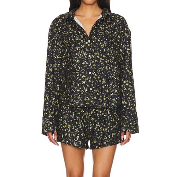 NWT Intimately FP Early Morning Sleep Set in Black Combo Size M - Picture 1 of 11